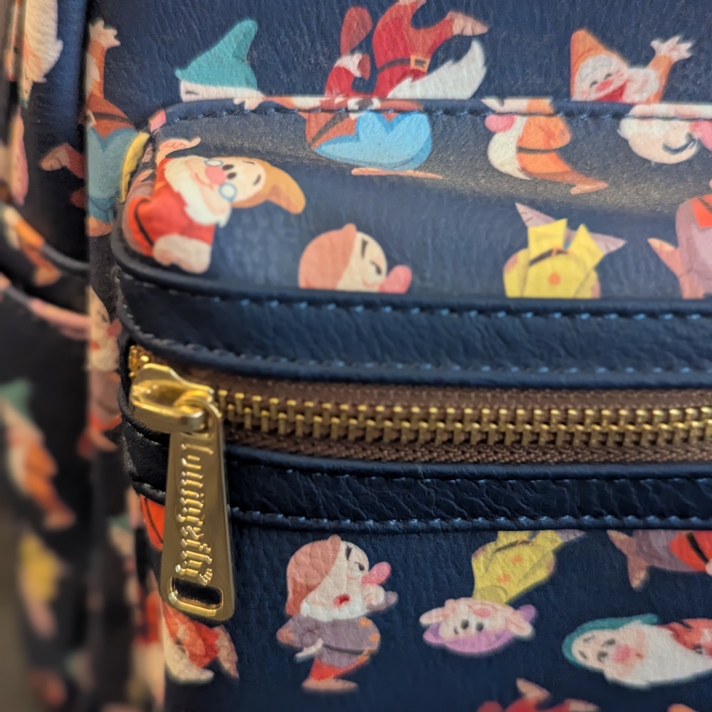 Loungefly Disney Dwarfs Patterned Backpack - image 4
